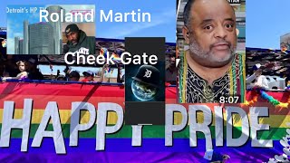 Roland Martin chief shill for the Democrats exposed man’s cheeks while doing political commentary👀 [upl. by Chaffin431]