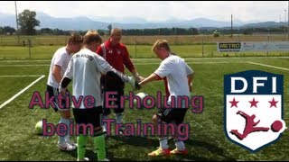 Aktive Erholung während des Trainings am Deutschen Fußball Internat Bad Aibling [upl. by Ryle118]