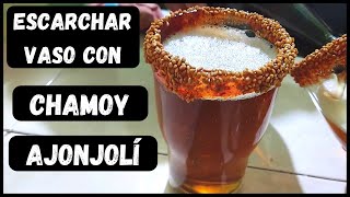 ✅ Como Escarchar vaso con CHAMOY y ajonjolí para disfrutar CERVEZA Victoria  No Sé Cocinar [upl. by Ecinahs104]