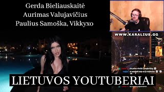 Lietuvos Youtuberiai 33  Gerda Bieliauskaitė Aurimas Valujavičius Paulius Samoška Vikkyxo [upl. by Callista847]