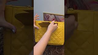 MiniwesstTrendiest Yellow 💛Hand Purse trending unboxing asmr youtubeshorts shorts viralvideo [upl. by Ody]