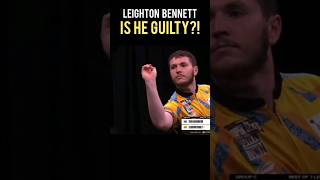 LEIGHTON BENNETT suspended from Darts [upl. by Ellehcrad]