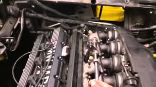 S38B36 BMW M5 E34 Engine TESTRUN with open Fueltank [upl. by Oninrutas]