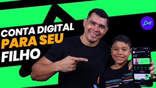 COMO CRIAR UMA CONTA DIGITAL SENDO MENOR DE IDADE CONTA DIGITAL PARA SEU FILHO MENOR DE 18 ANOS [upl. by Hujsak]