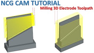 NCG CAM Tutorial 68  Milling 3D Electrode Toolpath Machining [upl. by Sparrow]