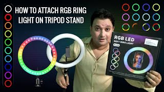 🌈🌈Unboxing amp How To Set Up RGB Ring Light With Tripod Stand And Phone Holder  Rajdeep Mukherjee [upl. by Enileoj]