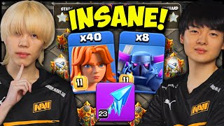 Most INSANE Armies with the NEW FROZEN Arrow in Clash of Clans [upl. by Akeber]