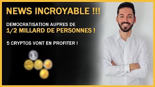 Crypto monnaie  Nouvelle INCROYABLE  Top 5 crypto monnaie explosion NEWS [upl. by Ahtekal]