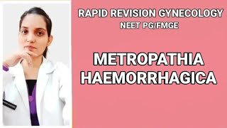 METROPATHIA HAEMORRHAGICARAPID REVISION GYNECOLOGYEXPLAINED WITH TEXTBOOK OF SAKSHI ARORA [upl. by Simdars]