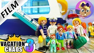 Playmobil Story  no CRUISE VACATION for the Smith Family Kids Film Vacation Chaos 3 [upl. by Oinafipe]