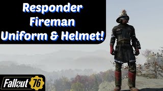 Fallout 76 Responder Fireman Uniform and Helmet [upl. by Tabb740]