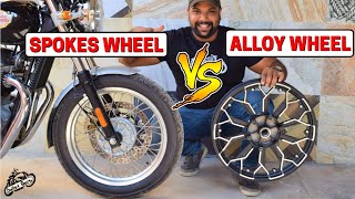 ALLOY Wheels Vs SPOKES Wheels  क्या सही रहेगा [upl. by Stutsman]