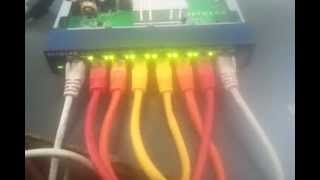 netgear gs108 gigabit overload demonstration [upl. by Idmann73]