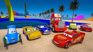 Disney Pixar Cars  Lightning McQueen Cruz Ramirez Mater Hudson Axlerod Storm Guido Mack [upl. by Beaner]