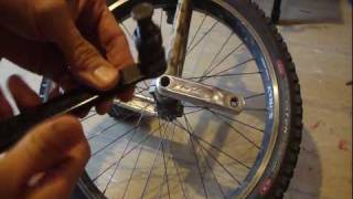 Crank removal tutorial Isis amp square taper [upl. by Aliwt281]