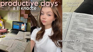 exam diary🍂 первая школьная неделя и много учебы [upl. by Neelak]