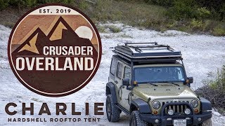 Electric hard shell rooftop tent [upl. by Vod]