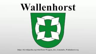 Wallenhorst [upl. by Phippen]