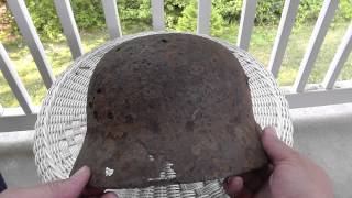 German WW2 SS Helmet in Relic Condition [upl. by Wilek]