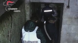 Marcianise CE  Estorsioni arrestati figlio e fratello del boss Belforte 120417 [upl. by Aciemaj]