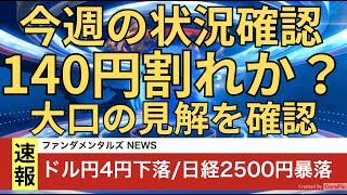 大口は135円予想復習必須ブラックマンデー再来か [upl. by Nnyw769]