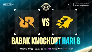 ID M4 Knockout Stage Hari 8  RRQ Hoshi vs ONIC Game 3 [upl. by Nelleyram135]