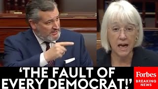 BREAKING NEWS Ted Cruz Explodes On Patty Murray During Senate Floor Battle Over Military Funding [upl. by Sturges]