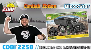 COBI® 2258 ⚡ Blitz 3636S amp Nebelwerfer 41 quotLimited Editionquot ▶️ Unboxing Build Review  📽️ 4K [upl. by Fernanda]