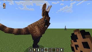 Dinosaurs Jehol Dynasty ADDON in Minecraft PE [upl. by Irabaj116]