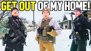 Cops Illegally Raid The Wrong House And REFUSE To Leave [upl. by Froehlich]