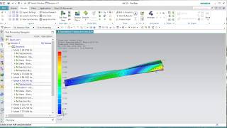 How to create a simple modal analysis SOL 103 Real Eigenvalues eigen frequencies [upl. by Struve136]