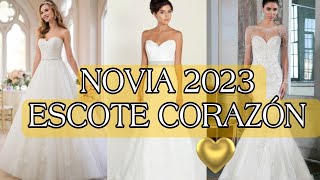 NOVIAS 2023 VESTIDOS DE NOVIA EN TENDENCIA ELEGANTES Y SENCILLOS [upl. by Humfrey]