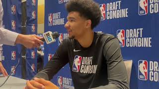 KelEl Ware 2024 NBA Draft Combine Interview [upl. by Maurilla]