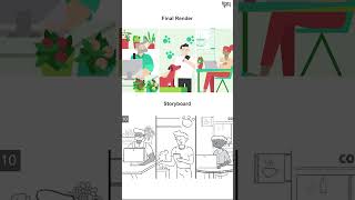 Green Geeks  Storyboard vs Animation by Yum Yum Videos [upl. by Crocker]