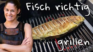 Fisch im Ganzen perfekt grillen – ohne Ankleben Am Weber Pulse Elektrogrill [upl. by Lacym]