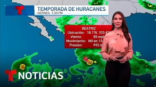 Huracán Beatriz se moviliza a costa sur del Pacífico mexicano  Noticias Telemundo [upl. by Cr]