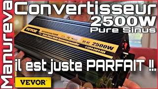 INSTALLATION TUTO  CONVERTISSEUR 2500W VEVOR 👌 ET COMMUTATEUR 3 VOIES vevor onduleur [upl. by Cirle]