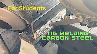 TIG Welding a Carbon Steel Tee Joint MultiPass Fillet Weld [upl. by Lyram581]