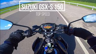 Suzuki GSXS 150 2023 TOP SPEED [upl. by Gnues]