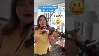 Mozart’s Eine Kleine with different emotions Follow me christinabouey [upl. by Scales]