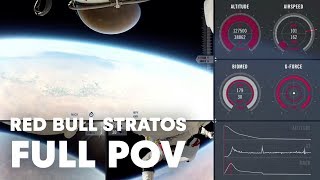 Red Bull Stratos FULL POV  Felix Baumgartners Stratosphere Jump [upl. by Orferd]