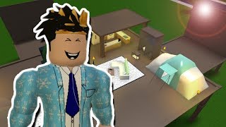 I MADE A GIANT DINING TABLE HOME IN BLOXBURG BLOXBURG STRANGE BUILDS [upl. by Tychonn]