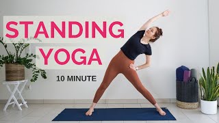 10 min STANDING YOGA STRETCH  Full Body Move amp Stretch  Yoga without mat [upl. by Xuaeb]