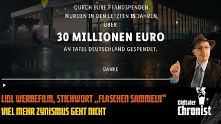 Lidl Werbefilm Stichwort „Flaschen sammeln“  Viel mehr Zynismus geht nicht [upl. by Oremoh497]