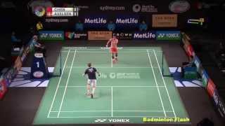 HighlightsChen Long Vs Viktor AxelsenThe Star Australia Open 2015 [upl. by Aihselat]