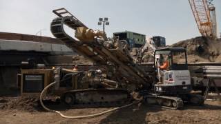 Fresno Trench Tieback Installation April 2017 [upl. by Obelia]