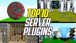 Top 10 Minecraft Bukkit amp Spigot Plugins Best Server Plugins [upl. by Lyrehc]