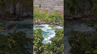 White Water and Sedimentary Rock Cliff niagarafalls niagarariver niagarafallsattractions [upl. by Clemente10]