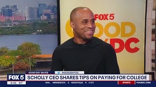 Finding scholarships to help pay for college with Scholly CEO Christopher Gray  FOX 5 DC [upl. by Rafaela]