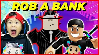 ROB A GANGSTER Lets Play Roblox Robbery Story Full Playthrough Kids Gameplay [upl. by Saba]